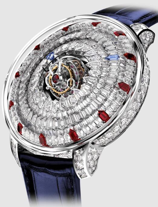 Review Jacob & Co THE MYSTERY TOURBILLON - WHITE DIAMONDS AND RUBIES SN800.30.BD.AC.A Replica watch